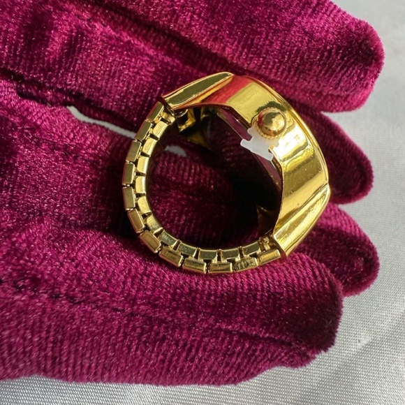Gold Watch Ring – Adjustable Vintage Inspired Timepiece Jewelry